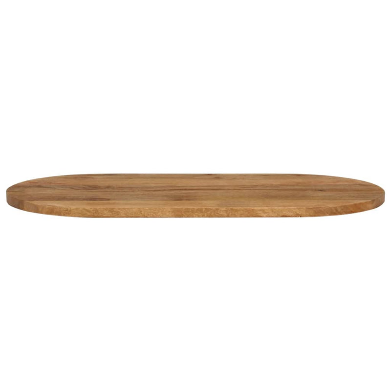 Table Top 100x40x2.5 cm Oval Solid Wood Mango