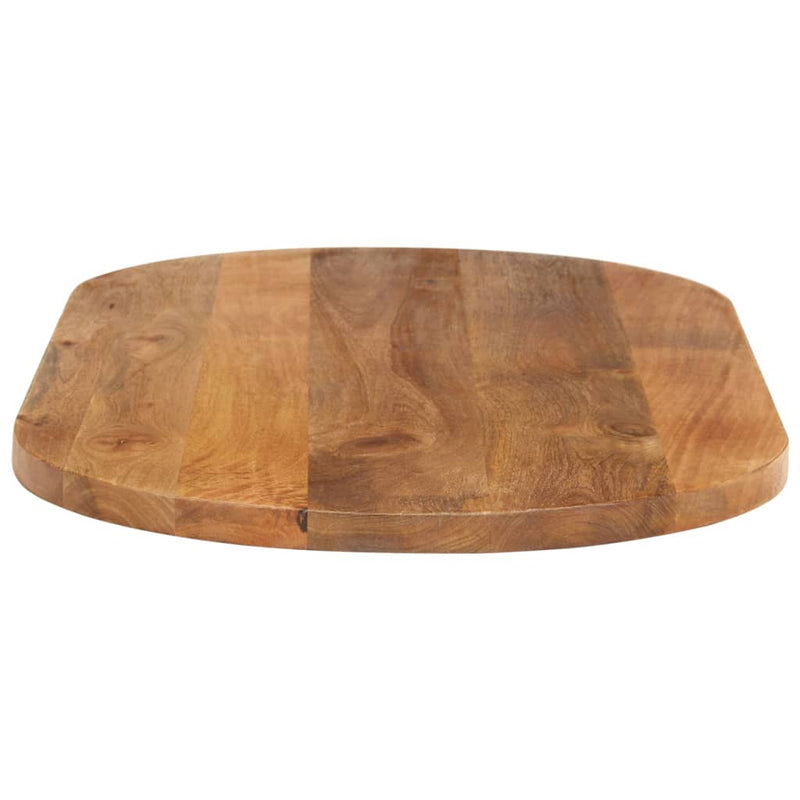 Table Top 100x40x2.5 cm Oval Solid Wood Mango