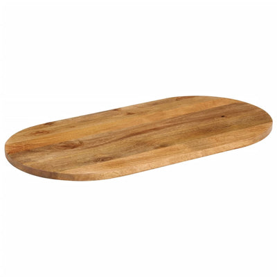 Table Top 140x60x2.5 cm Oval Solid Wood Mango