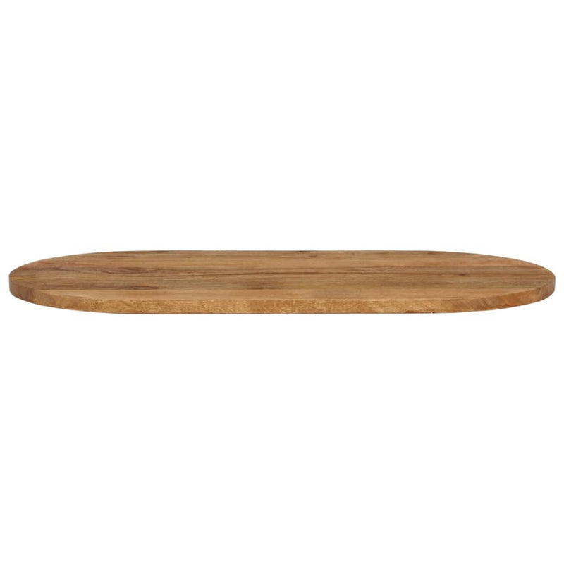 Table Top 110x50x3.8 cm Oval Solid Wood Mango