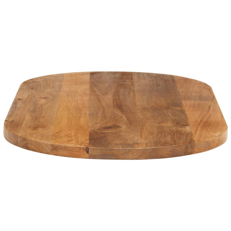 Table Top 110x50x3.8 cm Oval Solid Wood Mango