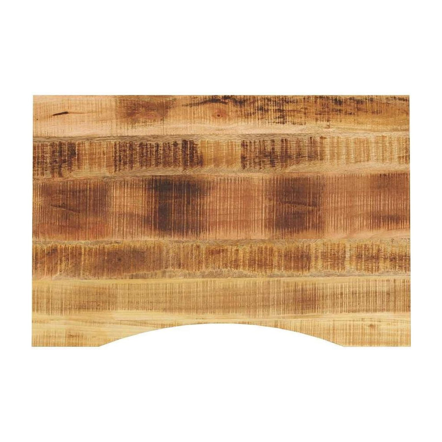 Desk Top with Curve Solid Wood Rough Mango