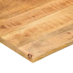 vidaXL Desk Top with Curve 90x50x2.5 cm Solid Wood Rough Mango 6