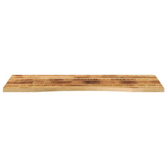 vidaXL Desk Top with Curve 140x50x2,5 cm Solid Wood Rough Mango 3