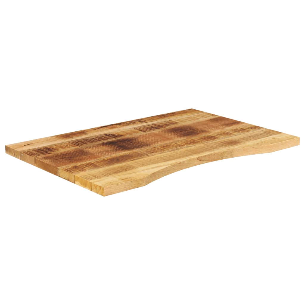vidaXL Desk Top with Curve 90x60x2,5 cm Solid Wood Rough Mango 2