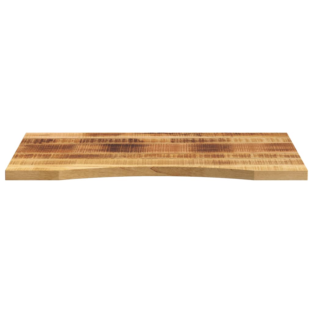 vidaXL Desk Top with Curve 100x60x2.5 cm Solid Wood Rough Mango 3