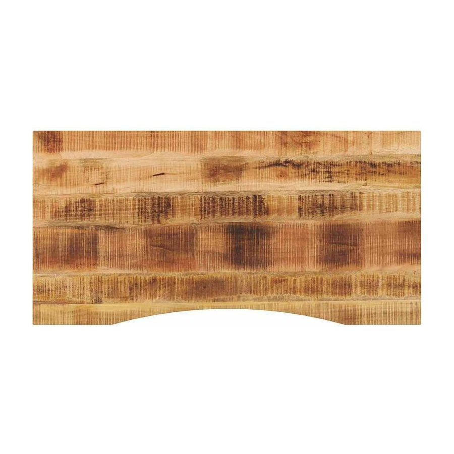 Desk Top with Curve Solid Wood Rough Mango