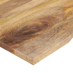 vidaXL Desk Top with Curve 90x50x2.5 cm Solid Wood Rough Mango 6