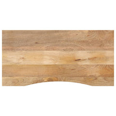 vidaXL Desk Top with Curve 140x50x2,5 cm Solid Wood Rough Mango 1