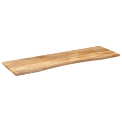 vidaXL Desk Top with Curve 160x50x2,5 cm Solid Wood Rough Mango 2
