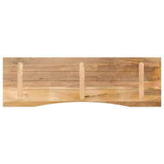 vidaXL Desk Top with Curve 160x50x2,5 cm Solid Wood Rough Mango 4