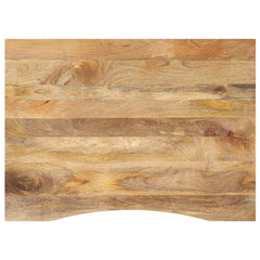 vidaXL Desk Top with Curve 110x80x2,5 cm Solid Wood Rough Mango 1