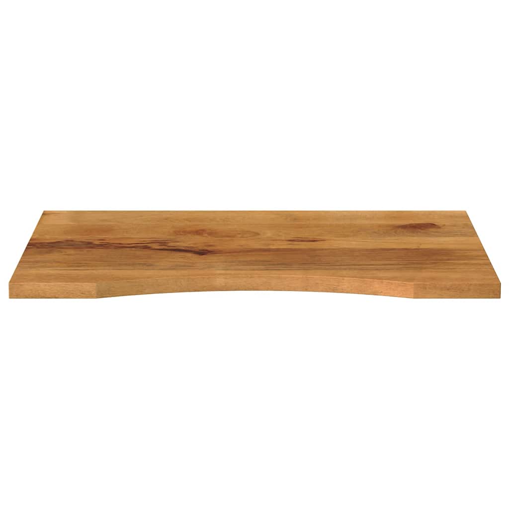 vidaXL Desk Top with Curve 80x50x2.5 cm Solid Wood Rough Mango 3
