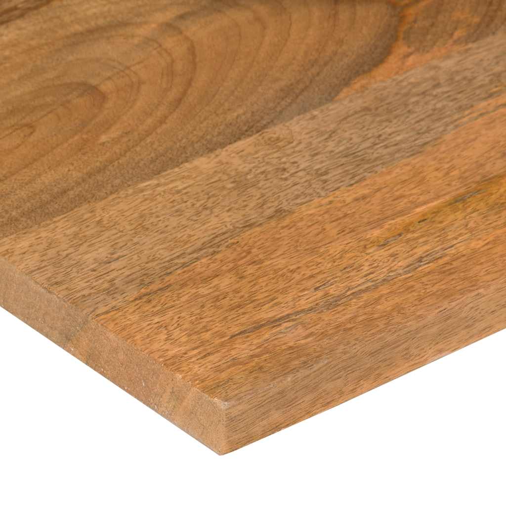 vidaXL Desk Top with Curve 80x50x2.5 cm Solid Wood Rough Mango 6