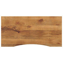 vidaXL Desk Top with Curve 110x50x2,5 cm Solid Wood Rough Mango 1