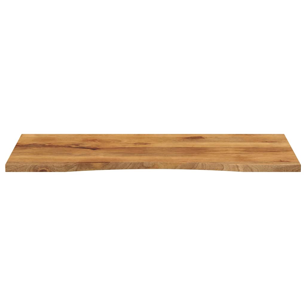 vidaXL Desk Top with Curve 110x50x2,5 cm Solid Wood Rough Mango 3