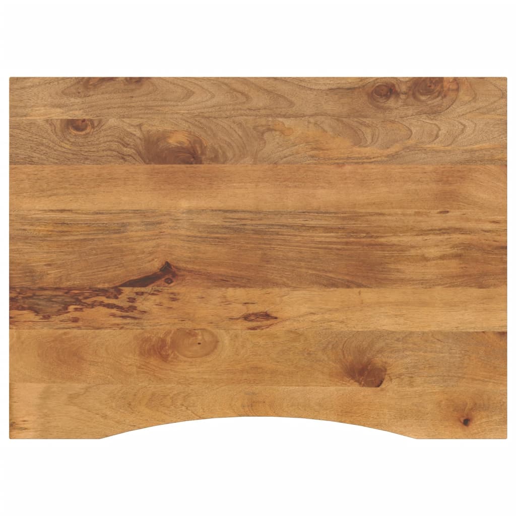 vidaXL Desk Top with Curve 100x80x2,5 cm Solid Wood Rough Mango 1