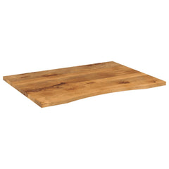 vidaXL Desk Top with Curve 100x80x2,5 cm Solid Wood Rough Mango 2