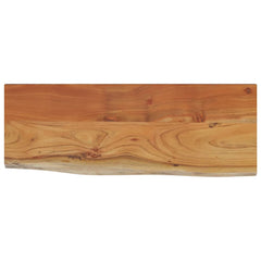 vidaXL Wall Shelf 50x20x2.5 cm Rectangular Solid Wood Acacia Live Edge 2