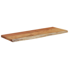 vidaXL Wall Shelf 50x20x2.5 cm Rectangular Solid Wood Acacia Live Edge 3