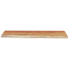 vidaXL Wall Shelf 50x20x2.5 cm Rectangular Solid Wood Acacia Live Edge 4