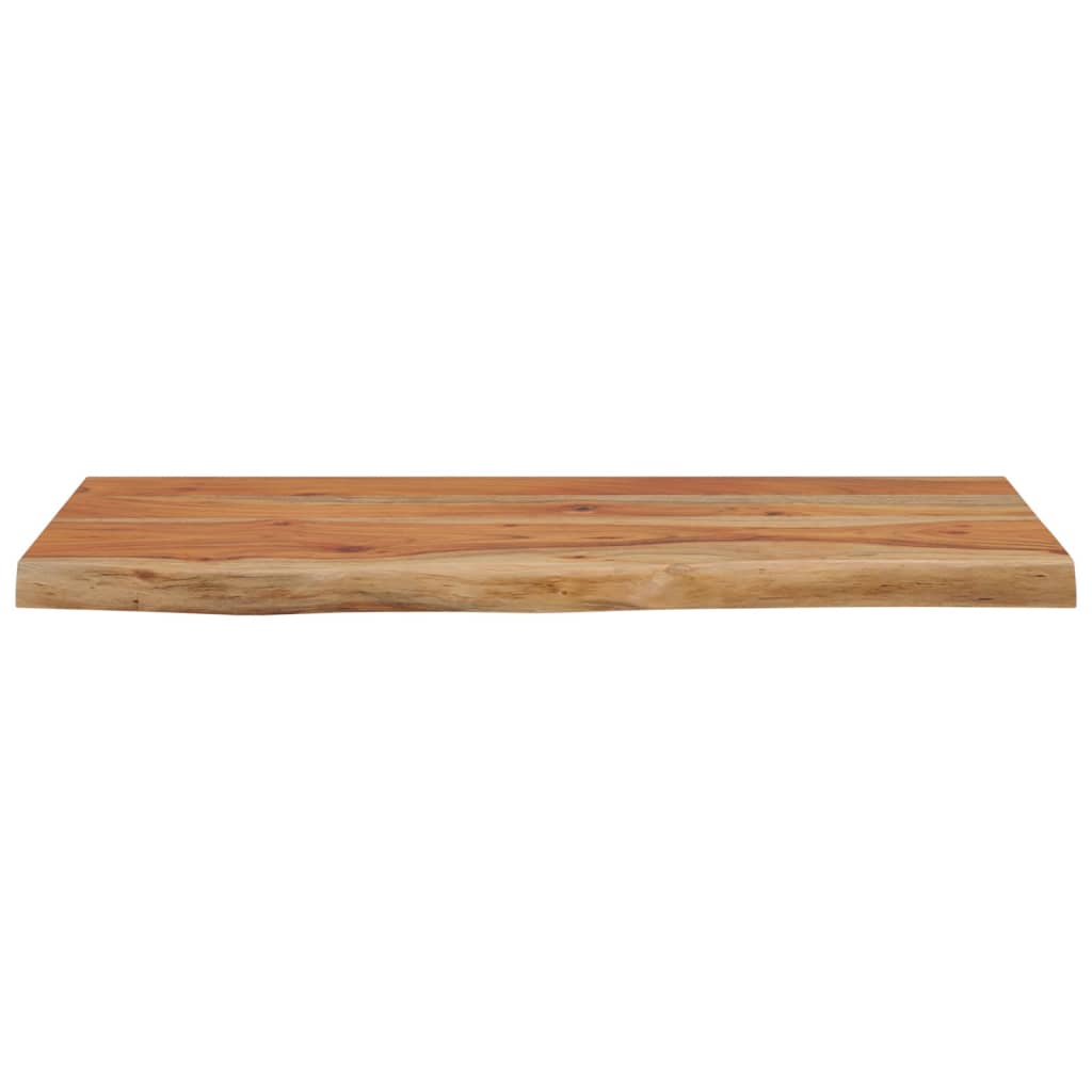 vidaXL Wall Shelf 60x30x2.5 cm Rectangular Solid Wood Acacia Live Edge 4