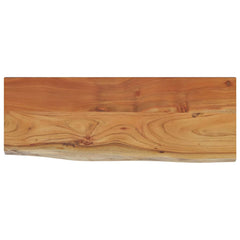 vidaXL Wall Shelf 80x30x2.5 cm Rectangular Solid Wood Acacia Live Edge 2