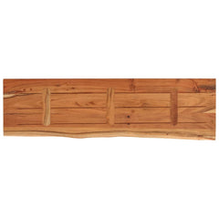 vidaXL Wall Shelf 90x30x2.5 cm Rectangular Solid Wood Acacia Live Edge 5