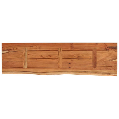 Wall Shelf 90x30x2.5 cm Rectangular Solid Wood Acacia Live Edge