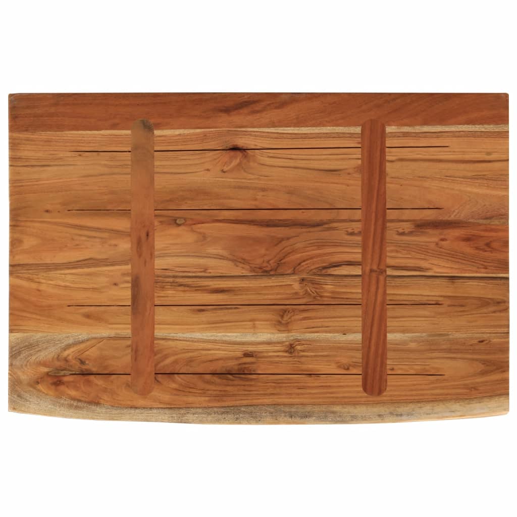 vidaXL Wall Shelf 70x40x2.5 cm Rectangular Solid Wood Acacia Live Edge 5