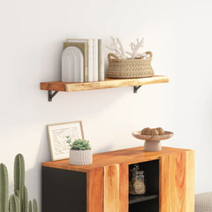 vidaXL Wall Shelf 100x20x3.8 cm Rectangular Solid Wood Acacia Live Edge 1