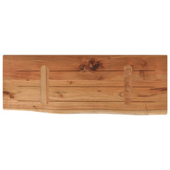 vidaXL Wall Shelf 70x30x3.8 cm Rectangular Solid Wood Acacia Live Edge 2