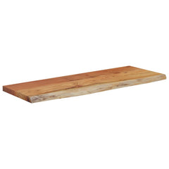 vidaXL Wall Shelf 70x30x3.8 cm Rectangular Solid Wood Acacia Live Edge 3