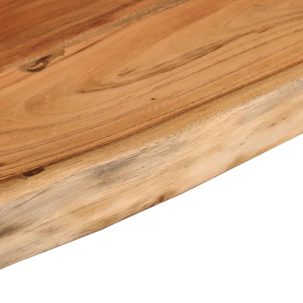 vidaXL Wall Shelf 70x30x3.8 cm Rectangular Solid Wood Acacia Live Edge 6
