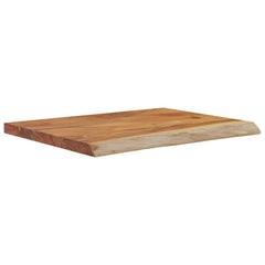 vidaXL Wall Shelf 50x40x3.8 cm Rectangular Solid Wood Acacia Live Edge 3