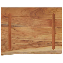 vidaXL Wall Shelf 50x40x3.8 cm Rectangular Solid Wood Acacia Live Edge 5