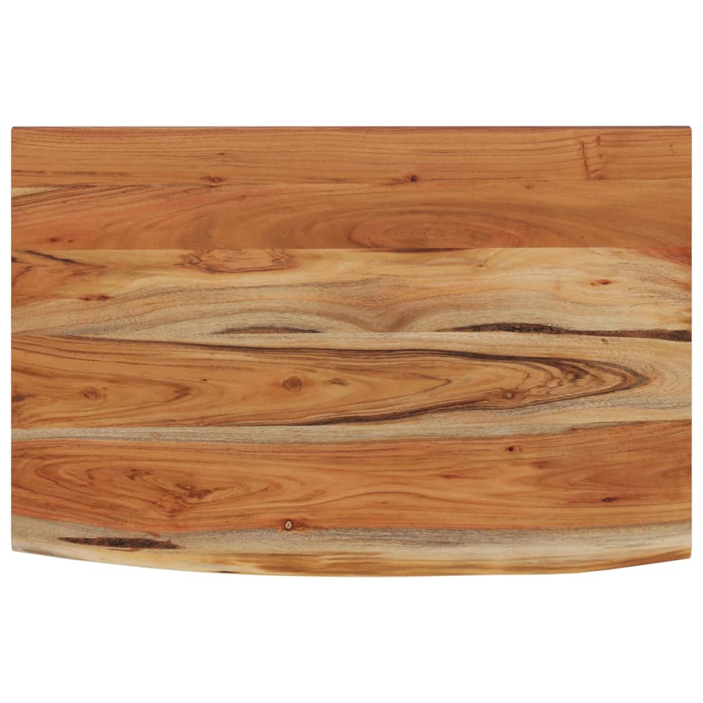 vidaXL Wall Shelf 60x40x3.8 cm Rectangular Solid Wood Acacia Live Edge 2