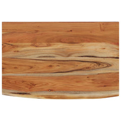 vidaXL Wall Shelf 60x40x3.8 cm Rectangular Solid Wood Acacia Live Edge 2