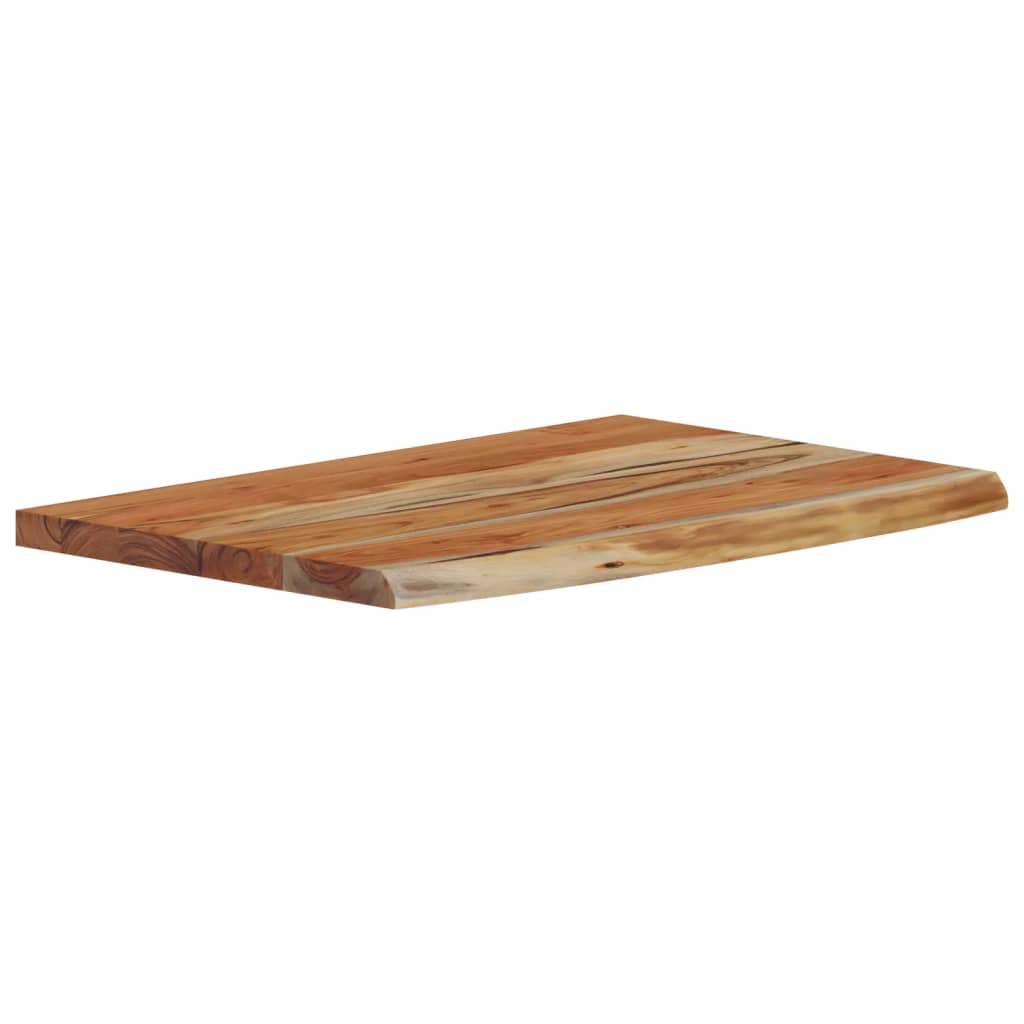 vidaXL Wall Shelf 60x40x3.8 cm Rectangular Solid Wood Acacia Live Edge 3
