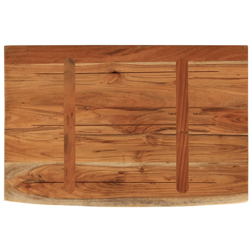 vidaXL Wall Shelf 60x40x3.8 cm Rectangular Solid Wood Acacia Live Edge 5