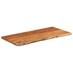 vidaXL Table Top 80x40x3.8 cm Rectangular Solid Wood Acacia Live Edge 3