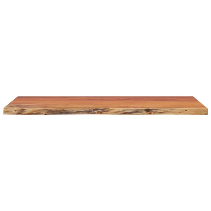 Table Top 80x40x3.8 cm Rectangular Solid Wood Acacia Live Edge