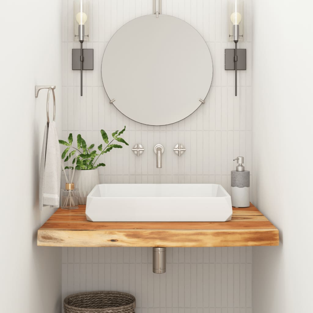 vidaXL Bathroom Countertop 70x60x3.8 cm Rectangular Solid Wood Acacia 1