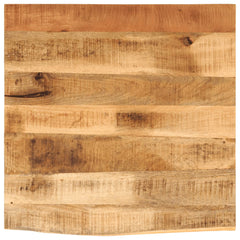 vidaXL Table Top 80x80x2.5 cm Live Edge Solid Wood Rough Mango 1