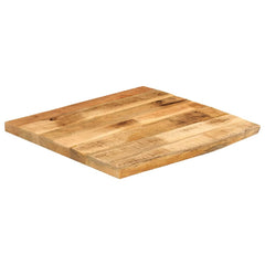vidaXL Table Top 80x80x2.5 cm Live Edge Solid Wood Rough Mango 2