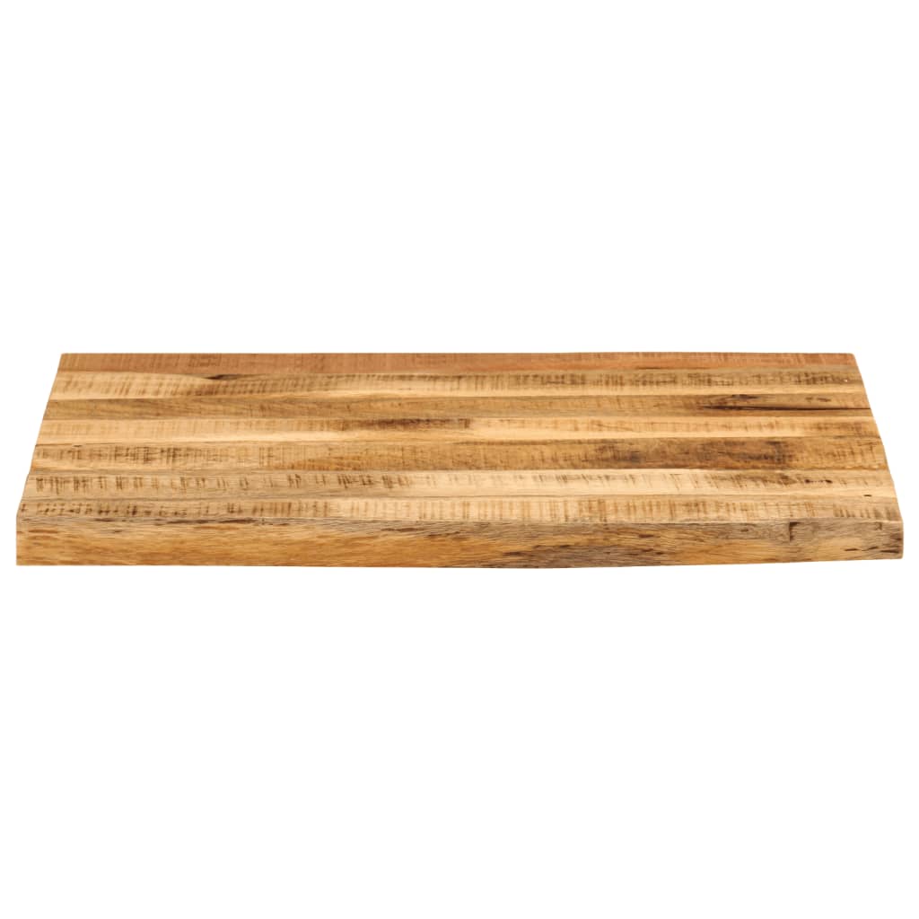 vidaXL Table Top 80x80x2.5 cm Live Edge Solid Wood Rough Mango 3