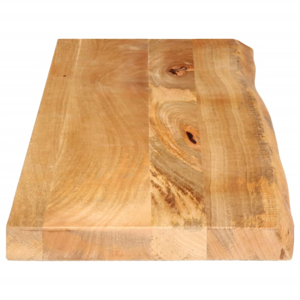 vidaXL Table Top Live Edge 100x40x3.8 cm Solid Wood Mango 4