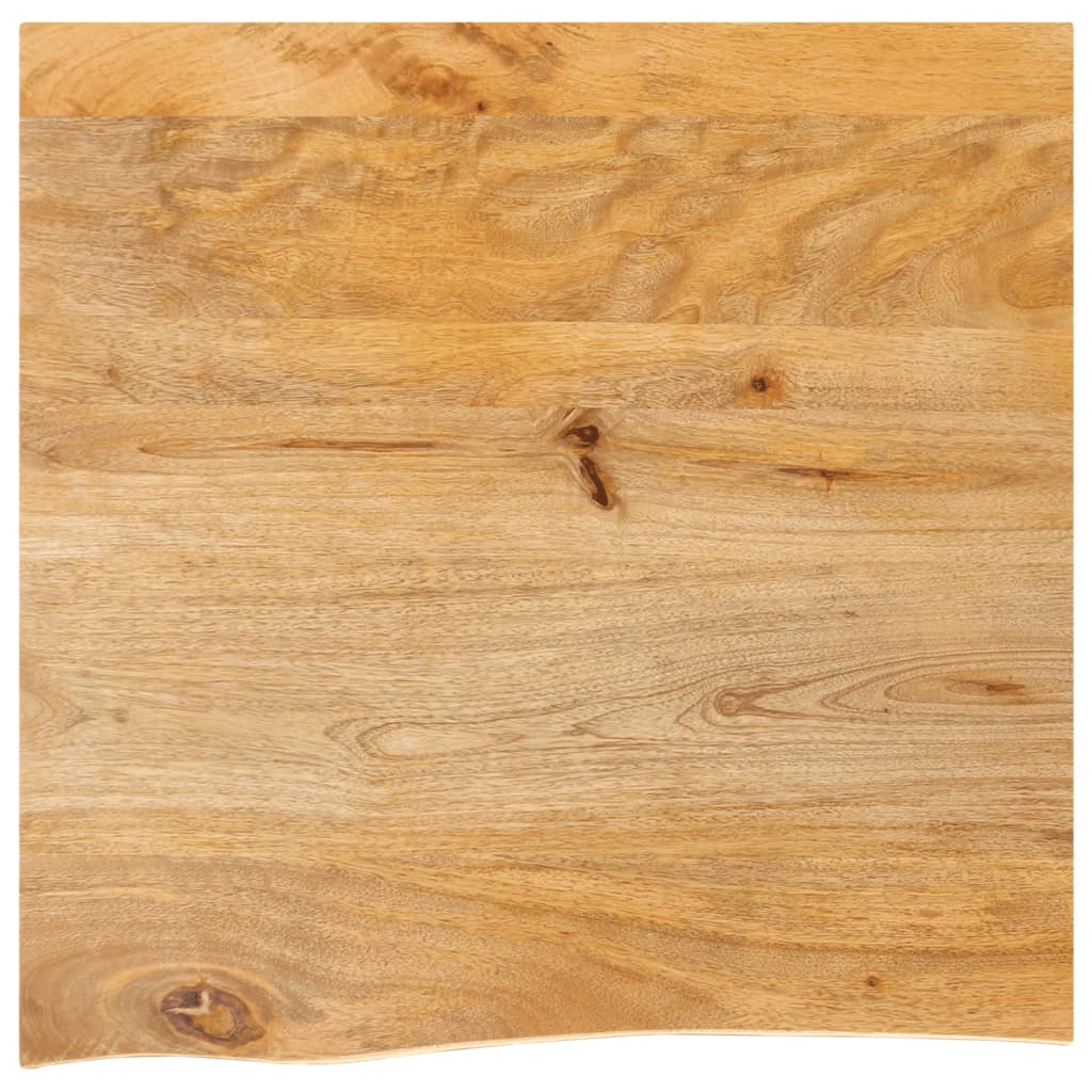 vidaXL Table Top Live Edge 60x60x3.8 cm Solid Wood Mango 1
