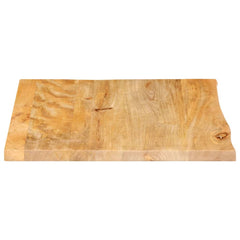 vidaXL Table Top Live Edge 60x60x3.8 cm Solid Wood Mango 4