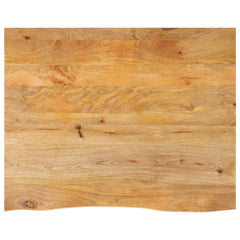 Table Top Live Edge 80x80x3.8 cm Solid Wood Mango Natural Solid Mango Wood 90 cm